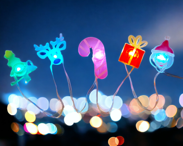 LED 20燈聖誕飾品銅線電池燈+USB-彩光-SCX-70E