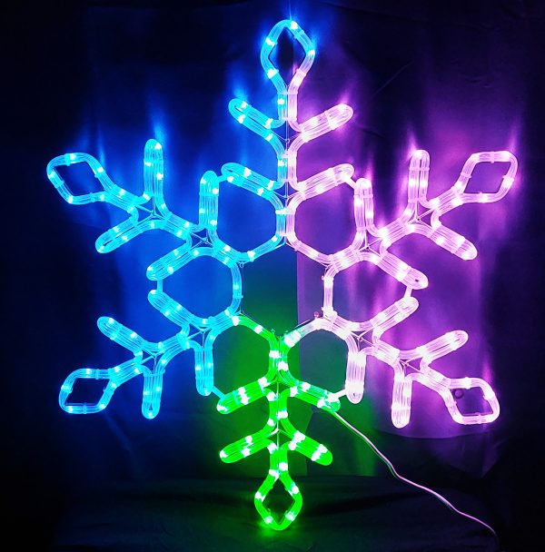 LED 霏霓虹造型燈-LED 雪花-單點控全彩-SLE-226-1-110V
