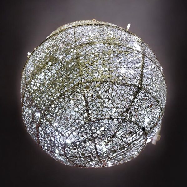 LED 拉絲銀球-50CM-220V-白光-SCL-82-50