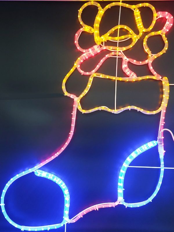 LED 霏霓虹造型燈-LED 小熊．襪子-SLE-34-110V