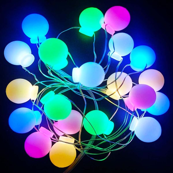 LED 20燈珍珠銅線電池燈+USB-彩光-SCX-70D