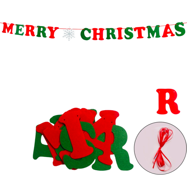 聖誕佈置旗-聖誕英文字